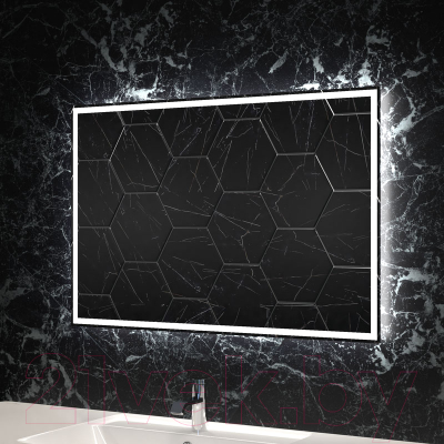 Зеркало Пекам Greta 80x60 / greta-80x60 (с подсветкой)