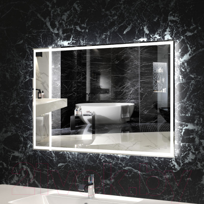 Зеркало Пекам Greta 80x60 / greta-80x60 (с подсветкой)