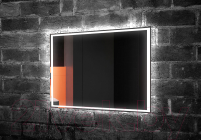 Зеркало Пекам Greta 80x60 / greta-80x60 (с подсветкой)