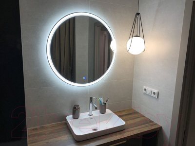 Зеркало Пекам Ring 2 80x80 / ring2-80x80sp (с подсветкой, подогревом и сенсором на прикосновение)