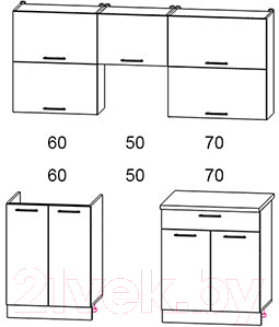 Готовая кухня Интерлиния Мила Gloss 50-18