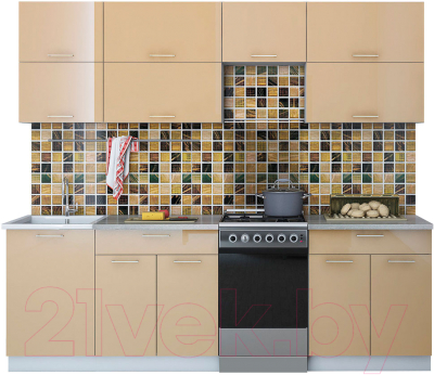 Готовая кухня Интерлиния Мила Gloss 50-24 - фото