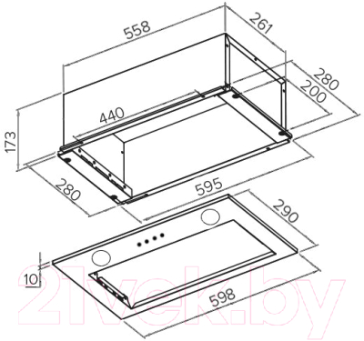 Вытяжка скрытая Germes York 60