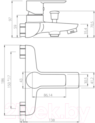 Смеситель RedBlu by Damixa Origin Elegance 841000000