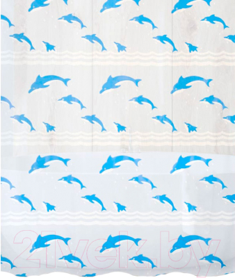 Шторка-занавеска для ванны Savol S-6PEVA05 - фото