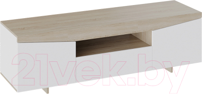 Тумба ТриЯ ТВ тип 1 (белый ясень/дуб сонома) - фото