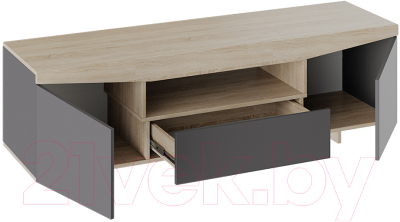 Тумба ТриЯ ТВ тип 1 (дуб сонома/графит серый)
