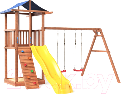 Игровой комплекс National Tree Company Красная Звезда / СГ4-Р912-тент - фото