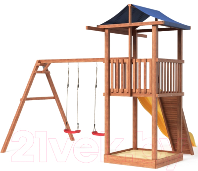 Игровой комплекс National Tree Company Красная Звезда / СГ4-Р912-тент