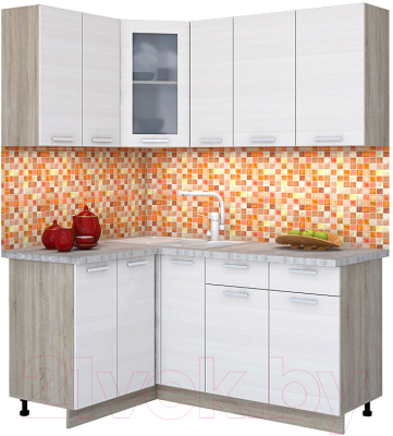 Готовая кухня Интерлиния Мила 12x17 - фото