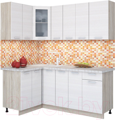 Готовая кухня Интерлиния Мила 12x19 - фото
