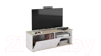 Тумба ТриЯ ТВ Diamond тип 7 КМ+02.68.000.007 (дуб сонома/белый)