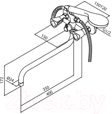 Смеситель RedBlu by Damixa Object 349500000