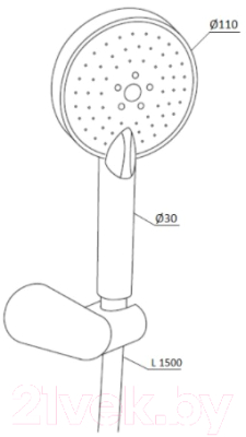 Душевой гарнитур RedBlu by Damixa Origin One 914100000