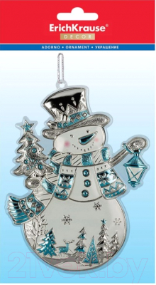 Елочная игрушка Erich Krause Decor Снеговик ледяной / 47677 - фото