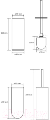 Ершик для унитаза Bemeta Omega 102313057