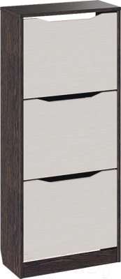 Тумба для обуви ТриЯ Тетра тип 1 (венге цаво/дуб белфорд) - фото