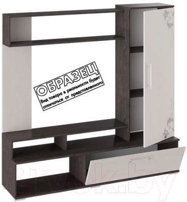 Стенка ТриЯ Сиена (венге цаво/дуб молочный с рисунком)