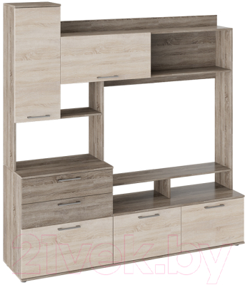 Стенка ТриЯ Марта (дуб сонома трюфель/дуб сонома) - фото