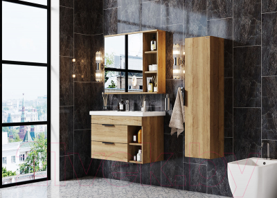 Шкаф с зеркалом для ванной Onika Легран 80.00У