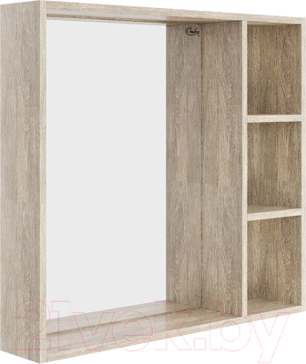 Шкаф с зеркалом для ванной Onika Тимбер 80.00У (208091) - фото