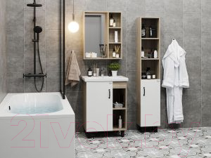 Шкаф-пенал для ванной Onika Тимбер 30.01 (403066)