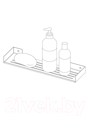 Полка для ванной Deante Mokko ADM N511 (черный)