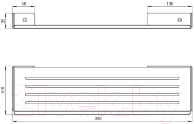 Полка для ванной Deante Mokko ADM N511 (черный)