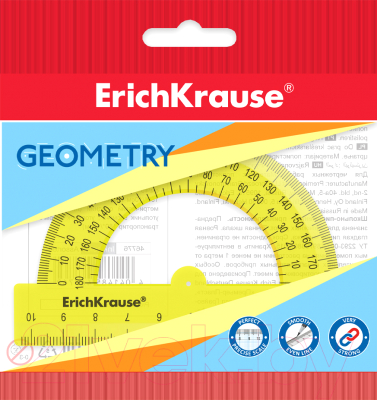 Транспортир Erich Krause Neon / 53011