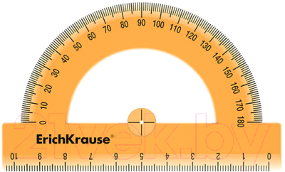 Транспортир Erich Krause Neon / 53012 - фото