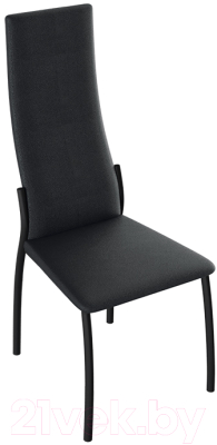 Стул ТриЯ Кредо (черный муар/кожзам черный) - фото