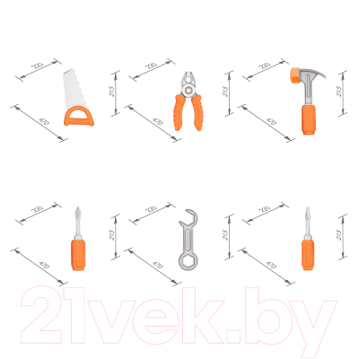 Набор инструментов игрушечный Нордпласт В чемодане / 545