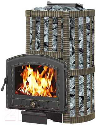 Печь-каменка Везувий Ураган Ковка 16 (224) - фото