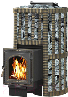 Печь-каменка Везувий Ураган Ковка 16 (270) - фото