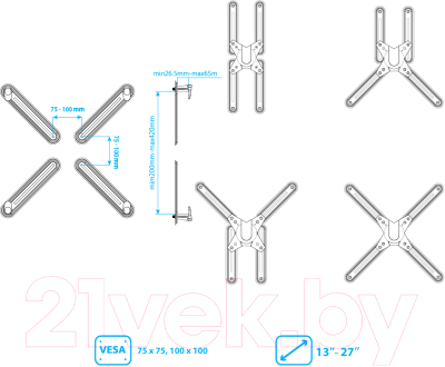 Адаптер для кронштейна ARM Media LCD-M2