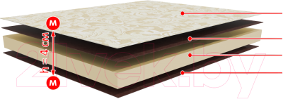 Наматрасник ортопедический BelSon Комфорт 120x186