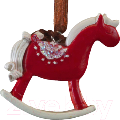 Елочная игрушка Erich Krause Лошадка-качалка узорная / 44211 - фото