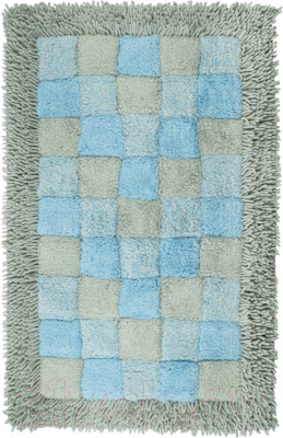 Коврик для ванной FORA Шахматы 1845-1 100BL - фото