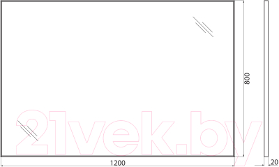 Зеркало BelBagno SPC-AL-1200-800