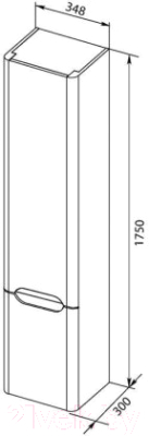 Шкаф-пенал для ванной Aquanet София 35 / 207046