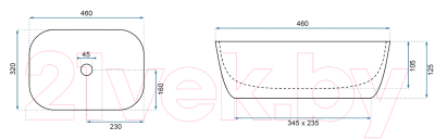Умывальник REA Belinda U6596