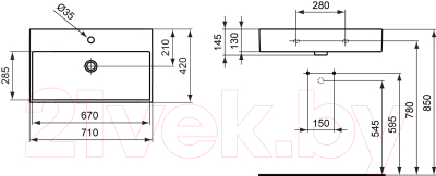 Умывальник Ideal Standard Strada K078201