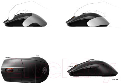 Мышь SteelSeries Rival 3 Wireless / 62521