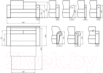 Диван Lama мебель Пингвин-7
