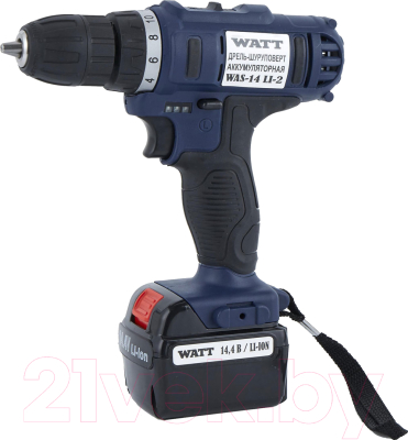 Аккумуляторная дрель-шуруповерт Watt WAS-14 Li-2 (1.014.029.12) - фото