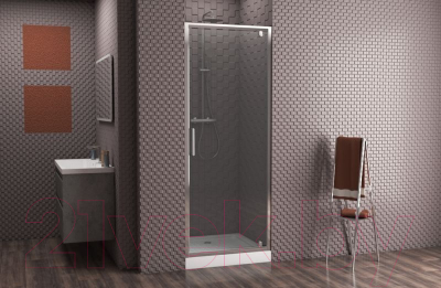 Стеклянная шторка для ванны Bravat 90х200 / BD090.4111A