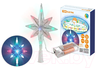 Верхушка для елки TDM Звезда SQ0361-0066