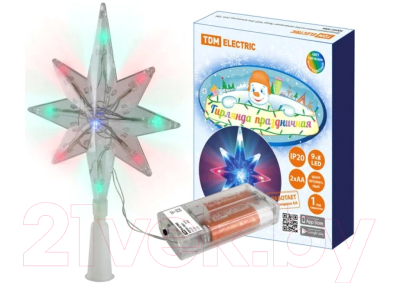 Верхушка для елки TDM Звезда SQ0361-0066