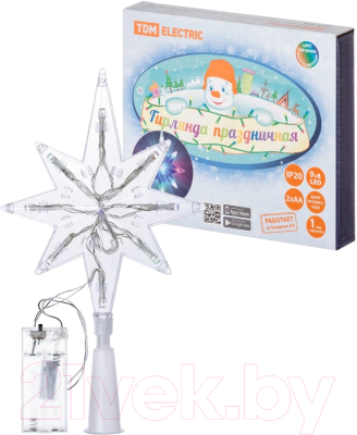 Верхушка для елки TDM Звезда SQ0361-0066