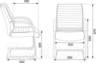 Стул офисный Бюрократ T-8010N-LOW-V